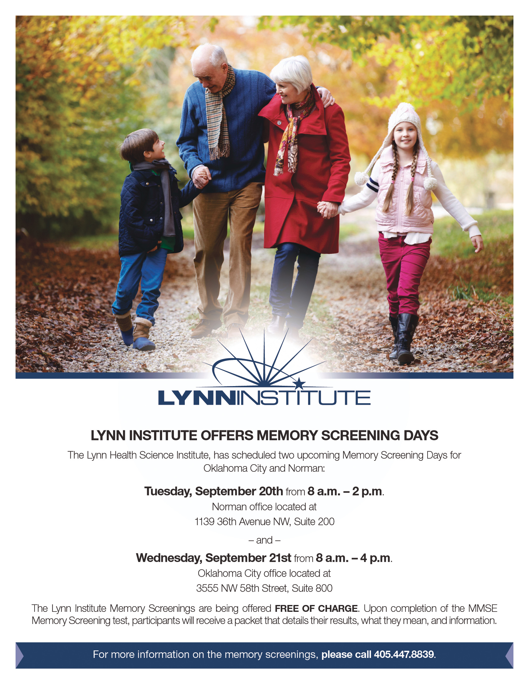 Lynn Institute Memory Flyer